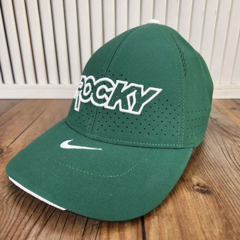 Nike Legacy91 Dri-Fit Rocky Mountain College Bears Strapback Running Hat Green